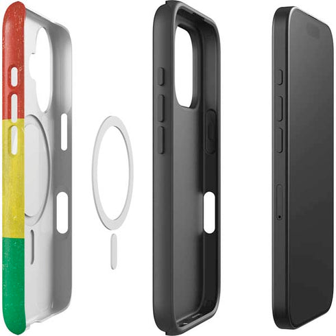 Ghana Flag Distressed iPhone 16 Magsafe Impact Case